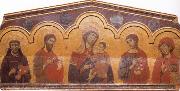 Guido da Siena Madonna and Child with Four Saints oil painting